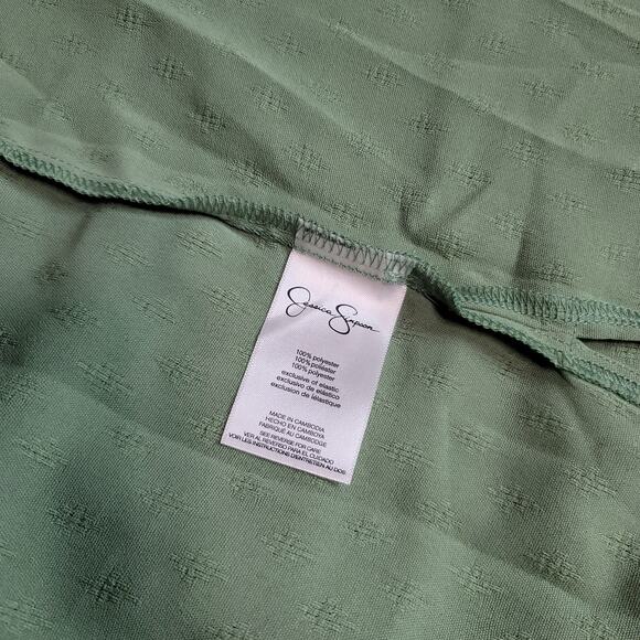 Jessica Simpson Green Ruched Shoulder Blouse  XXL - Picture 11 of 12